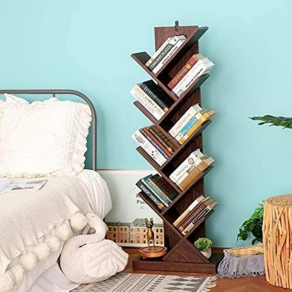 Tree Bookshelf 9-Tier Book Rack