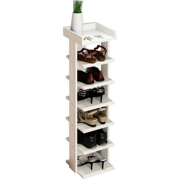 Home Gallery Shelf Shoes - White Storage Unit - White / 104 cm