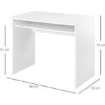 Home Gallery Computer Desk with Storage W90 X H74 X D50