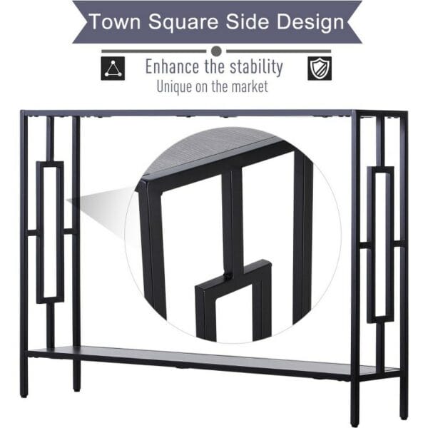 Console Table Home Furniture - Black; Grey 75X106X25