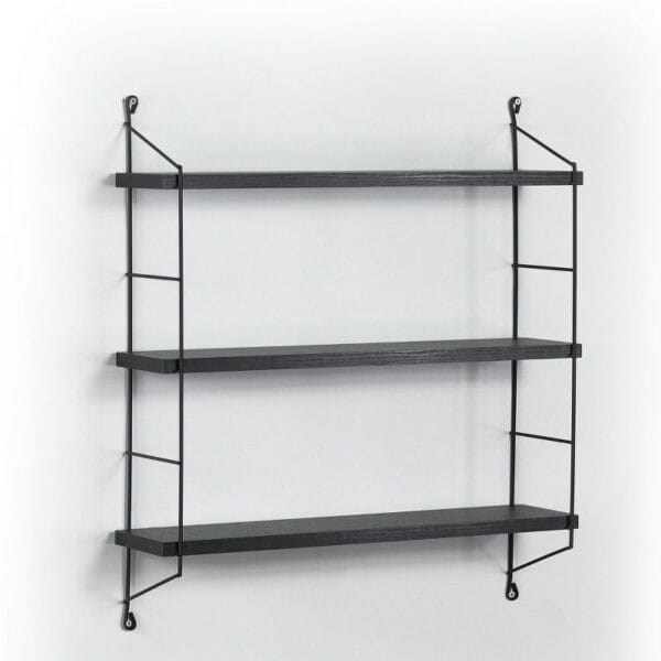 Black Floating Shelves - Black 68X60X15