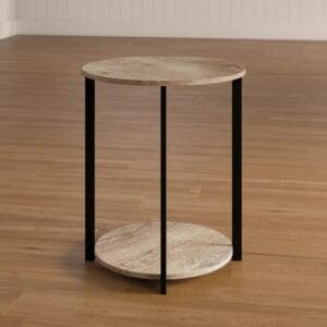 هوم جاليري طاولة جانبية طويلة ورف أرضي 60x53x53