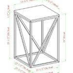 End Table 61X40X40