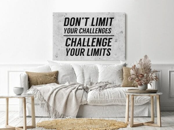 Canvas Wall Art, Abstract Framed Portrait of Motivational Poster