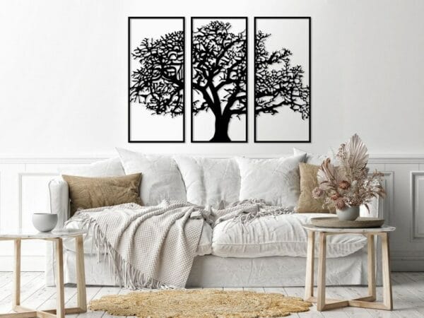Decorative Winter Tree wall Sticker art 80X130 cm