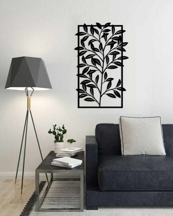 Decorative tree leaves wall Sticker art 55x80 cm