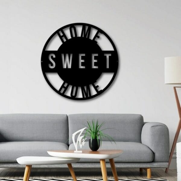 Home sweet home sign wall Sticker  art 60x60