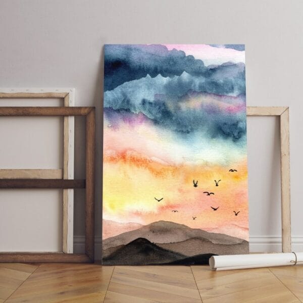 Landscape Sky Mountain canvas Printed wall art