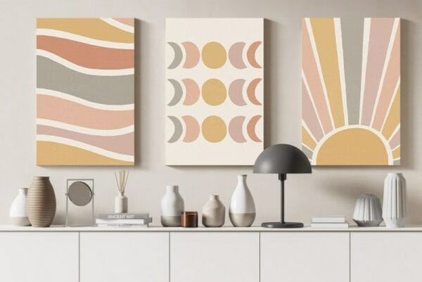 hand drawn boho covers canvas Printed wall art