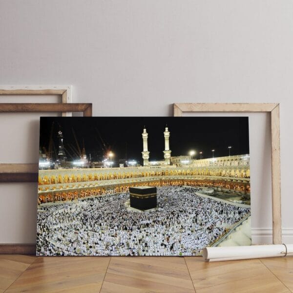 makkah muslims Printed Canvas wall art