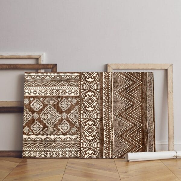 geometric canvas ikat-aztecs-pattern-design Printed wall art
