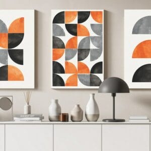 set of abstract canvas creative minimalist artistic Printed wall art