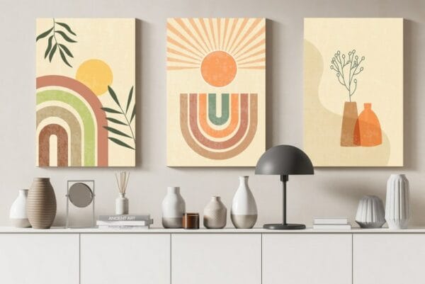 boho contemporary canvas Printed wall art