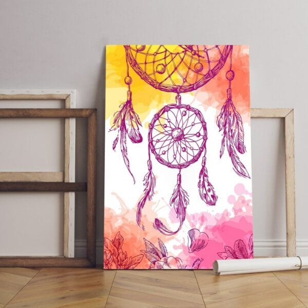 illustration dreamcatcher canvas Printed wall art