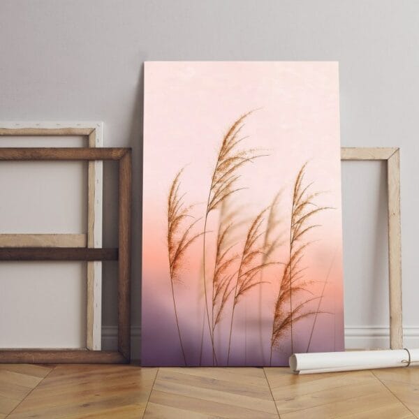 visokaya trava poster canvas Printed wall art