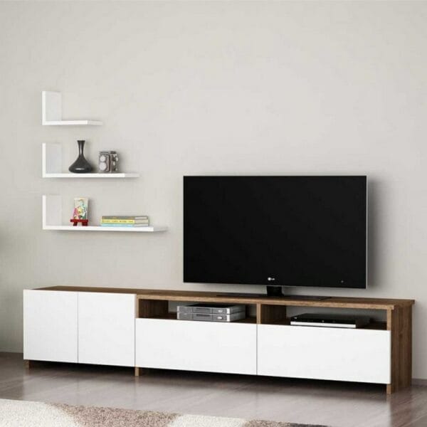 Home Gallery TV Unit 35x30x180 Beni * White