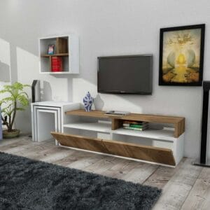 Home Gallery TV Unit 35x30x122 Beni * White