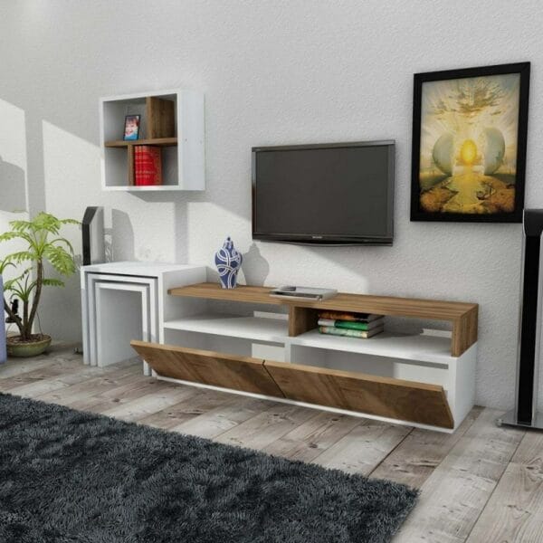 Home Gallery TV Unit 35x30x122 Beni * White