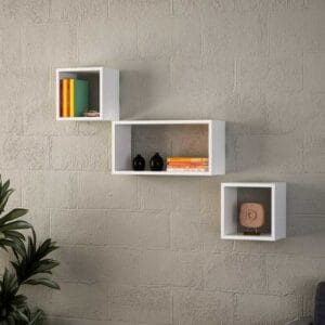 Home Gallery Wall Shelf 30x30x22 White