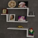 هوم جاليري رف حائط 18x58x15 أبيض