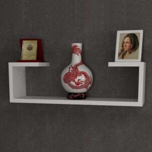 Home Gallery Wall Shelf 18x60x15 White