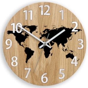 World Map Wall clock