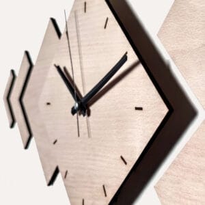 Great Large Modern Wall Clock Art Decor With hour lines