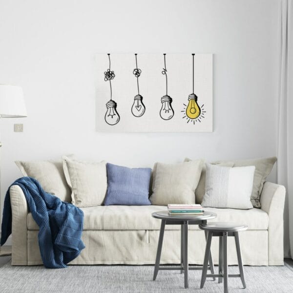 Confusion clarity or path vector canvas idea concept  Printed wall art