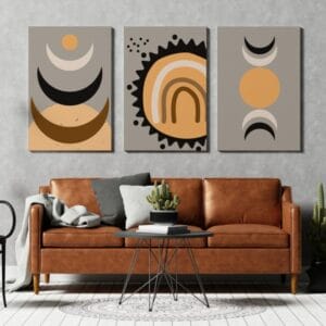 Beautiful Set Of 3 Printed canvas wall art