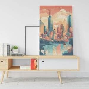 Beautiful Canvas Manhattan Travel Poster Printed wall art