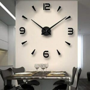 fashion Digital wall clock Large 3D