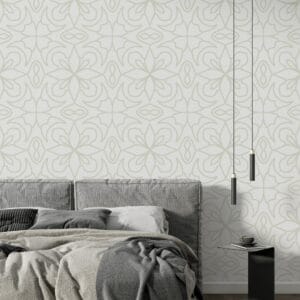 Decor Floral & Botanical Fabric Wallpaper Covers an area ​​up to 4.2mX3m with adhesive  and smoothing tool