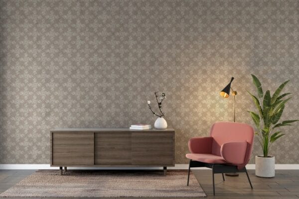 Beautiful Seamless pattern with Christmas elements Fabric Wallpaper Covers an area ​​up to 4.2mX3m with adhesive  and smoothing tool