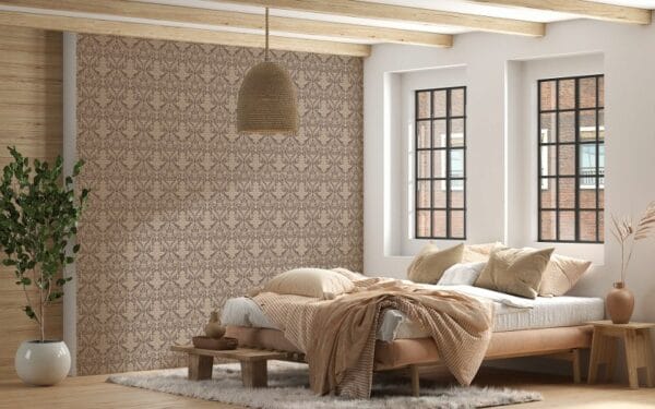 Seamless classic pattern  Fabric Wallpaper Covers an area ​​up to 4.2mX3m with adhesive  and smoothing tool