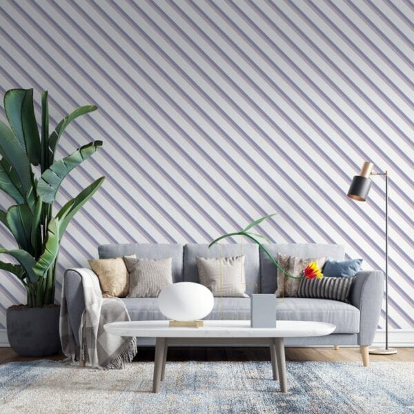 Classic Lines  Fabric Wallpaper Covers an area ​​up to 4.2mX3m with adhesive  and smoothing tool