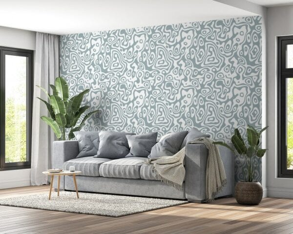 Map cartography seamless background  Fabric Wallpaper Covers an area ​​up to 4.2mX3m with adhesive  and smoothing tool