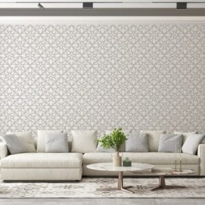 ورق حائط مخطط على شكل نجمة من ستار فابريك وورق حائط يغطي مساحة تصل إلى 4.2م × 3م مع لاصق وأداة تنعيم