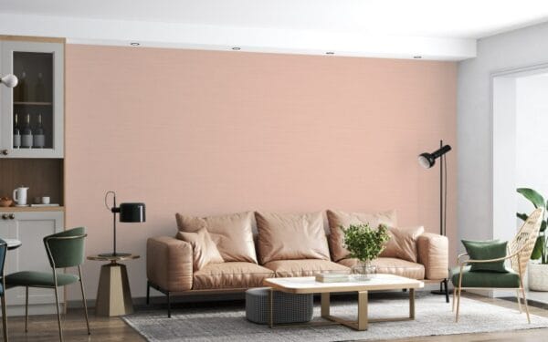 The Beautiful Pink Paint Color Fabric Wallpaper Covers an area ​​up to 4.2mX3m with adhesive  and smoothing tool