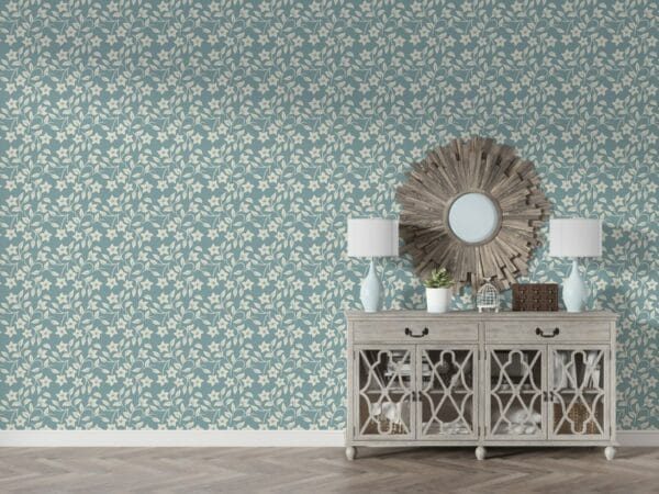 Floral decoration vector seamless pattern Fabric Wallpaper Covers an area ​​up to 4.2mX3m with adhesive  and smoothing tool