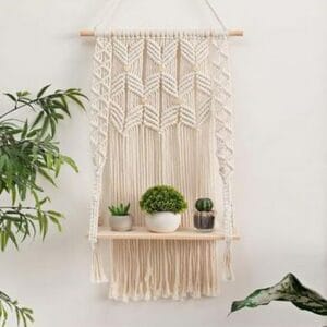 Macrame Shelf Handwoven Bohemian Décor