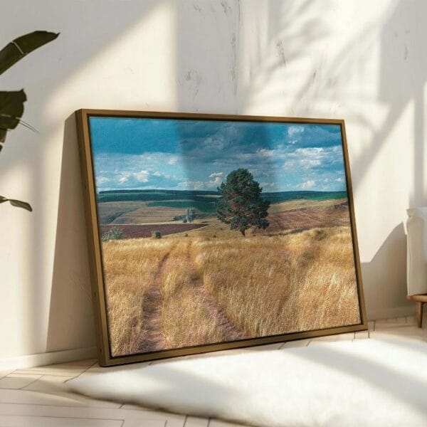 Central Russia agricultural countryside country road Canvas Wall Art