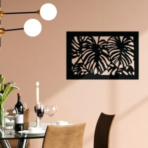 Monstera Leaf Decor Wood Wall Art 75x50