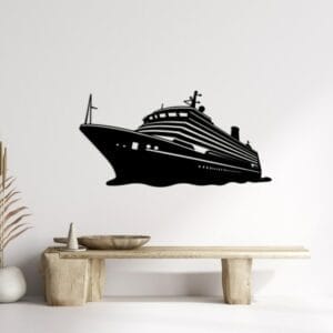Cruise Ship Nautical Wood Wall Art 100x50