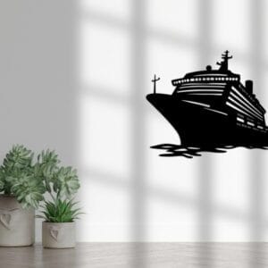 Big cruise ship Wood Wall Art 100x80