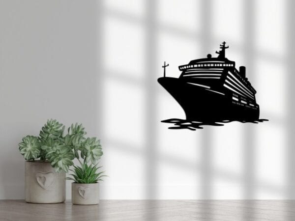 Big cruise ship Wood Wall Art 100x80