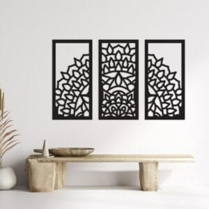 New mandala flower painting Wood Wall Art 130x80