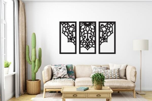 Mandala Mural Wood Wall Art 130x80