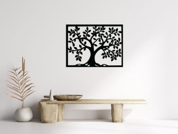 Tree With Branches Wood Wall Art 55x40