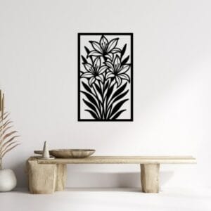 Lily Bouquet Wood Wall Art 80x50
