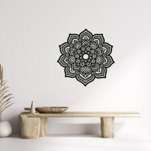 Bohemian Mandala Wood Wall Art 80x80